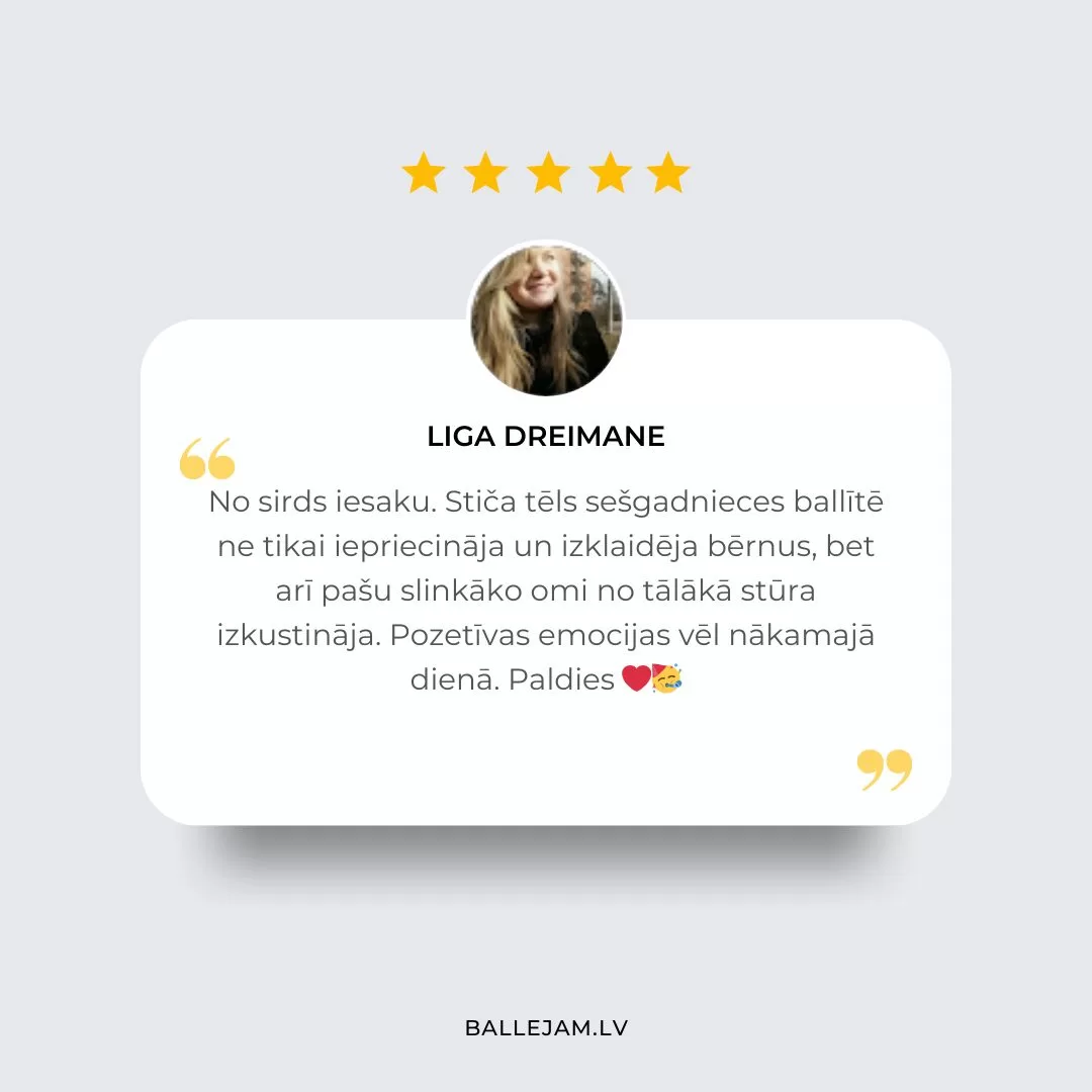 Klienta atsauksme par animatoriem un pasākumu